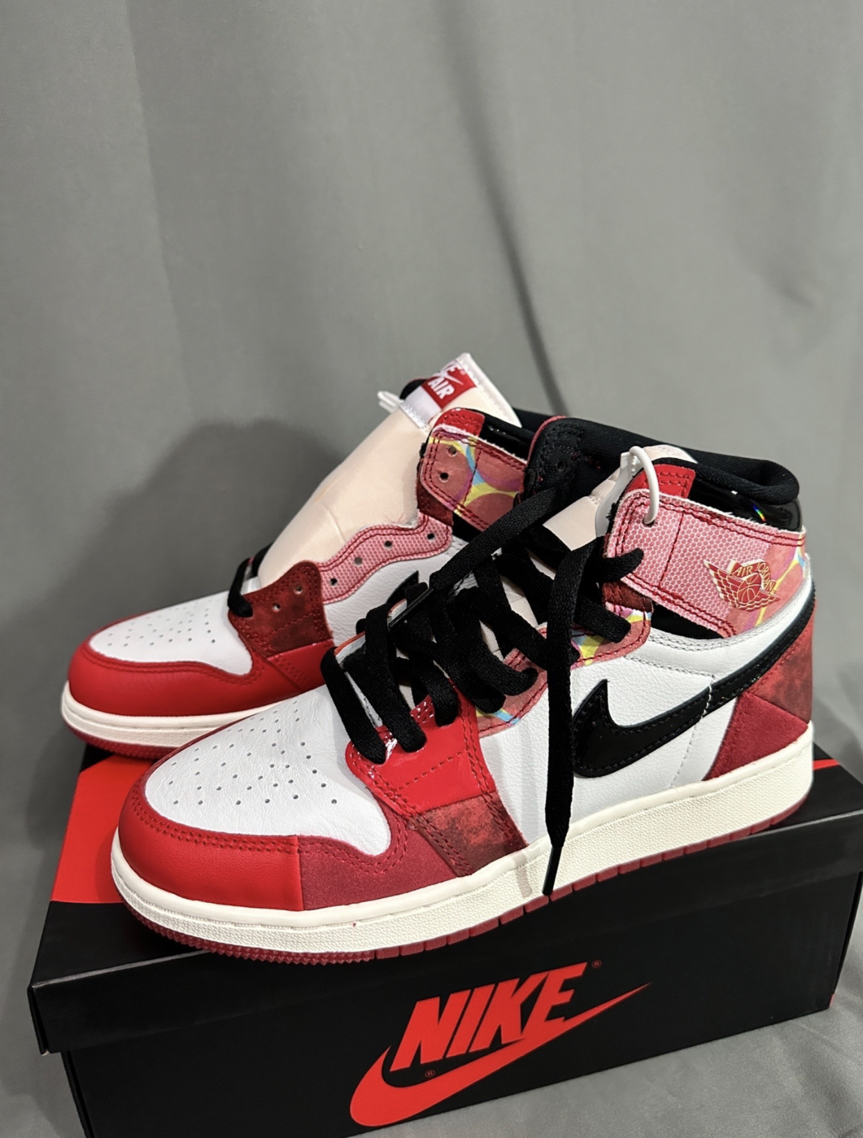 PK God Batch Air Jordan 1 High OG Spider-Man Across the Spider-Verse DV1748-601 review H*** 03