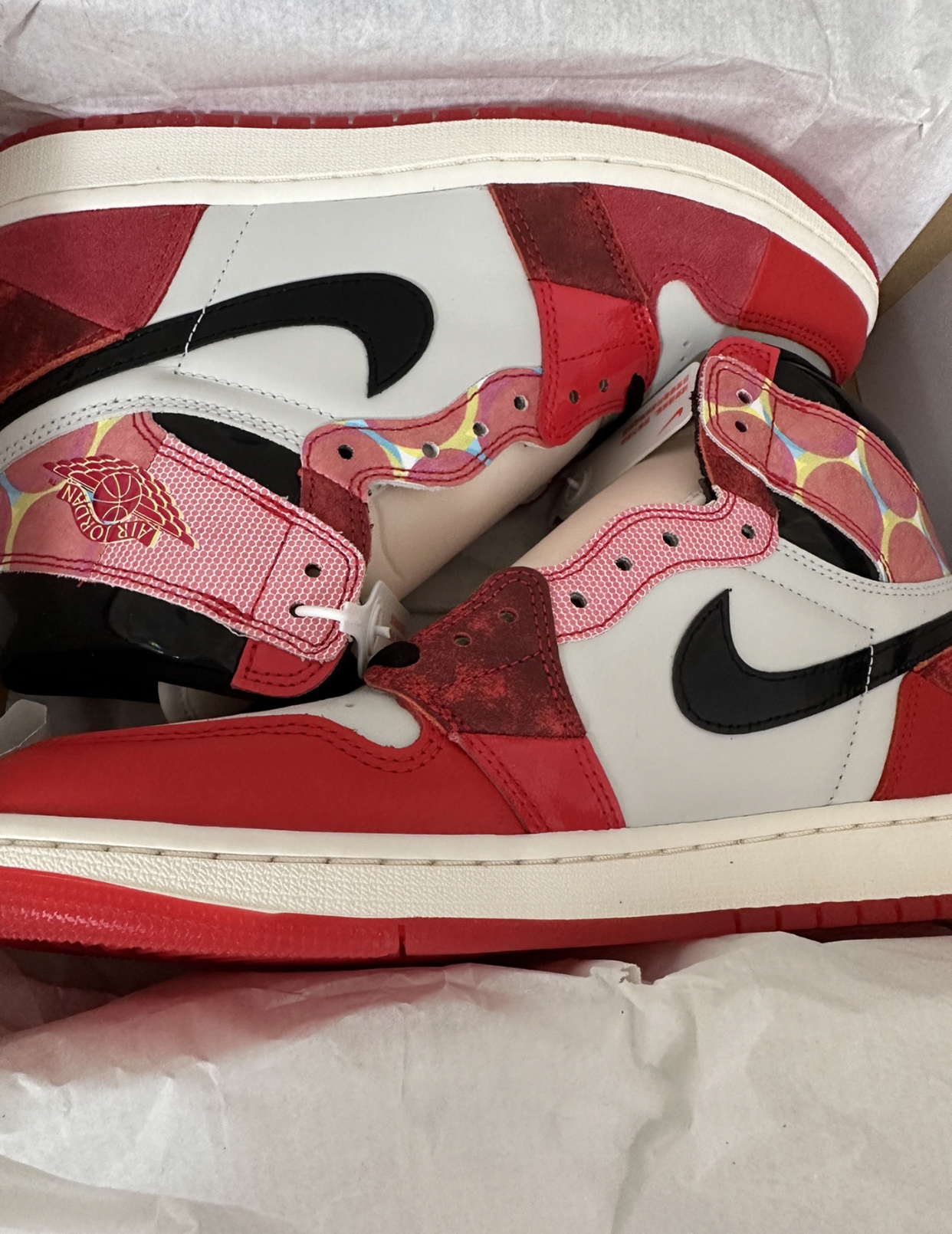 PK God Batch Air Jordan 1 High OG Spider-Man Across the Spider-Verse DV1748-601 review G*** 00