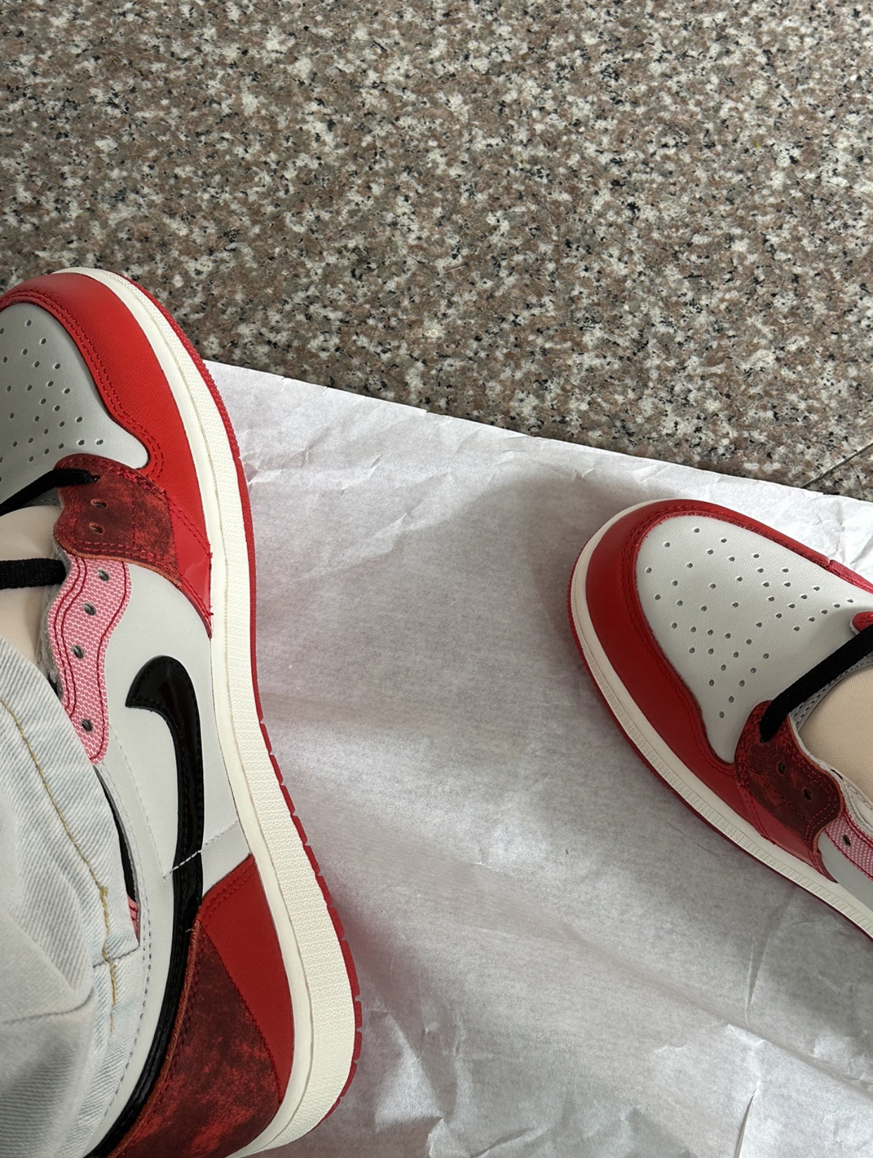 PK God Batch Air Jordan 1 High OG Spider-Man Across the Spider-Verse DV1748-601 review G*** 01