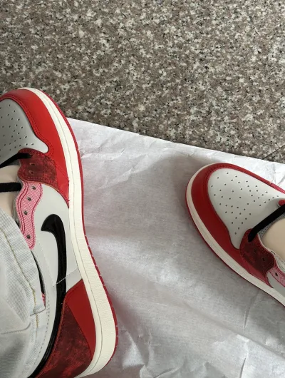 PK God Batch Air Jordan 1 High OG Spider-Man Across the Spider-Verse DV1748-601 review G*** 01