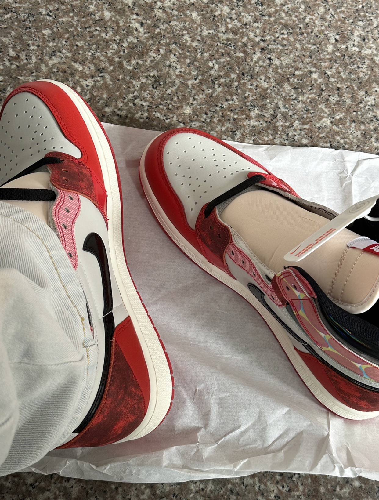 PK God Batch Air Jordan 1 High OG Spider-Man Across the Spider-Verse DV1748-601 review G*** 03