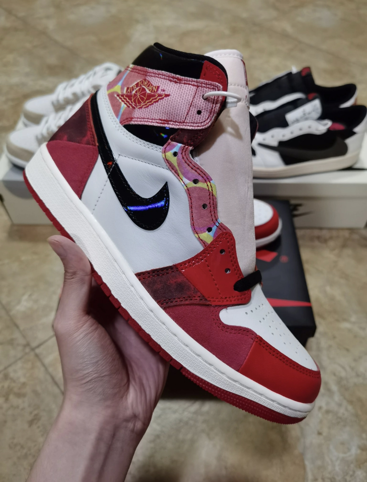 PK God Batch Air Jordan 1 High OG Spider-Man Across the Spider-Verse DV1748-601 review L*** 04