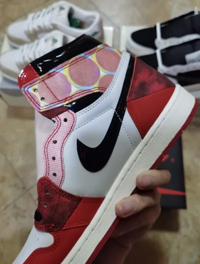 PK God Batch Air Jordan 1 High OG Spider-Man Across the Spider-Verse DV1748-601 review L*** 07