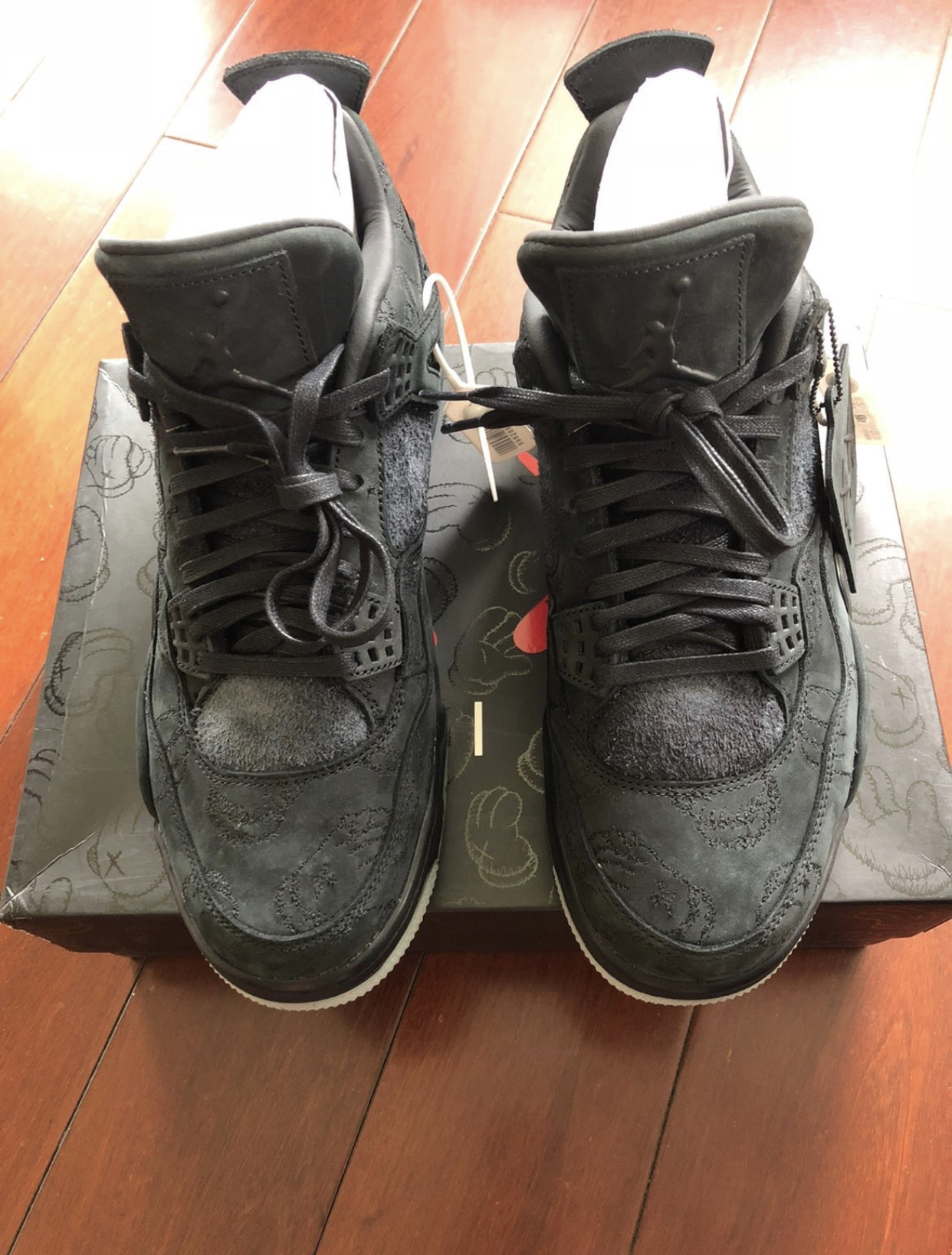 PK God Batch Air Jordan 4 Retro Kaws Black 930155-001 review G*** 02