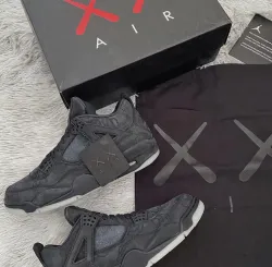 PK God Batch Air Jordan 4 Retro Kaws Black 930155-001 review E*** 03