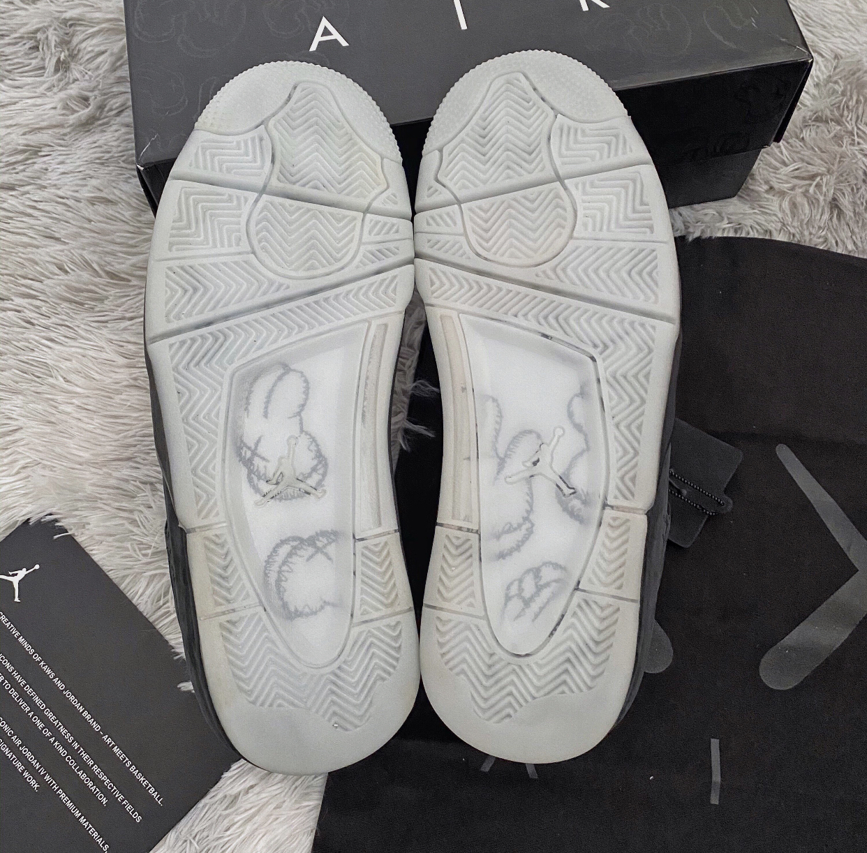 PK God Batch Air Jordan 4 Retro Kaws Black 930155-001 review E*** 04