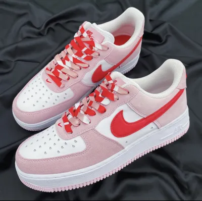 PK God Batch Nike Air Force 1 07 QS Valentine's Day Love Letter DD3384-600 review E*** 00