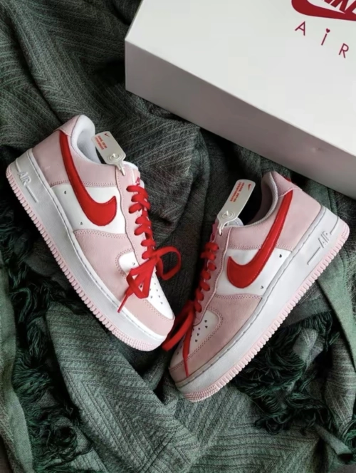 PK God Batch Nike Air Force 1 07 QS Valentine's Day Love Letter DD3384-600 review 