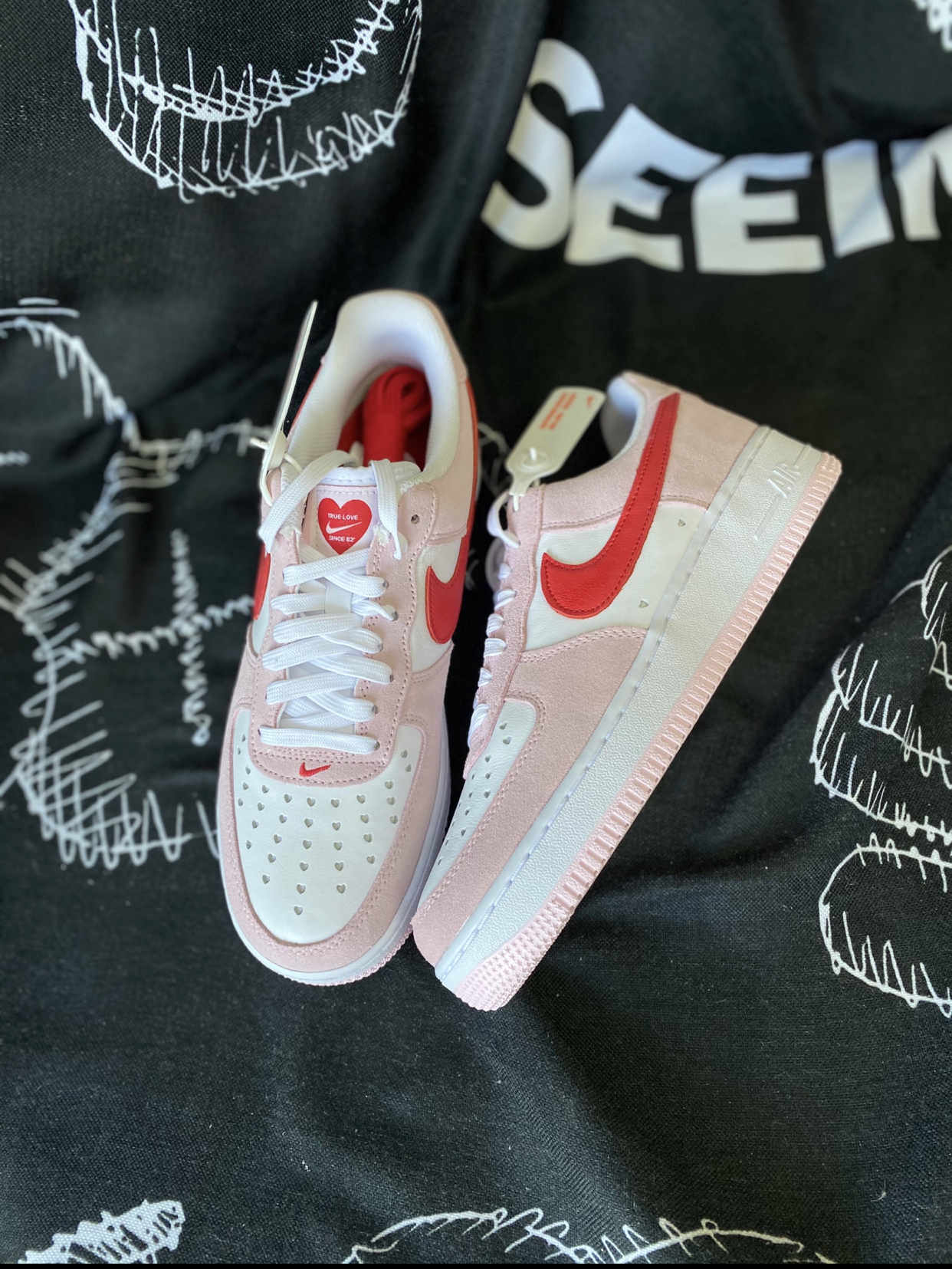 PK God Batch Nike Air Force 1 07 QS Valentine's Day Love Letter DD3384-600 review A*** 01
