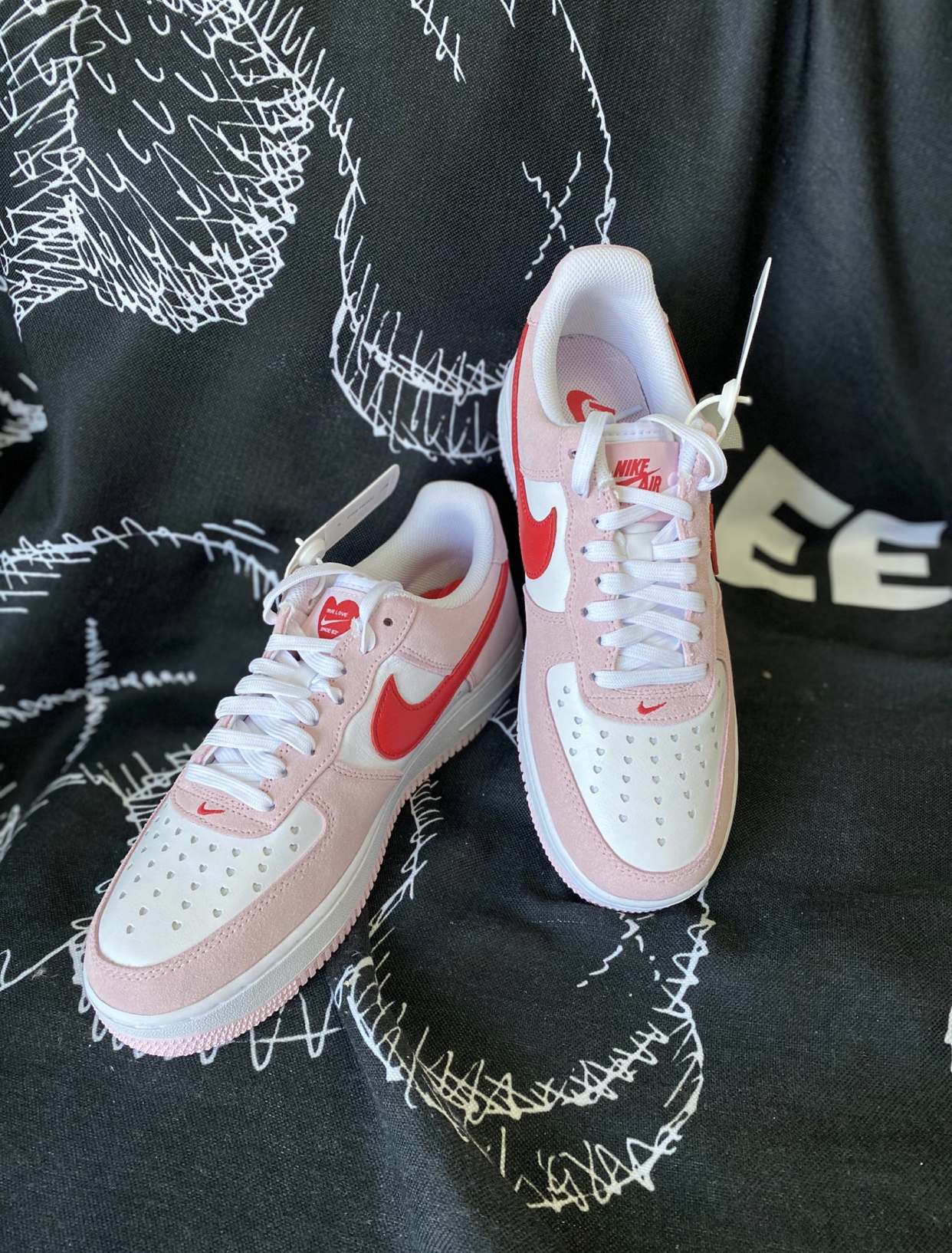 PK God Batch Nike Air Force 1 07 QS Valentine's Day Love Letter DD3384-600 review A*** 03