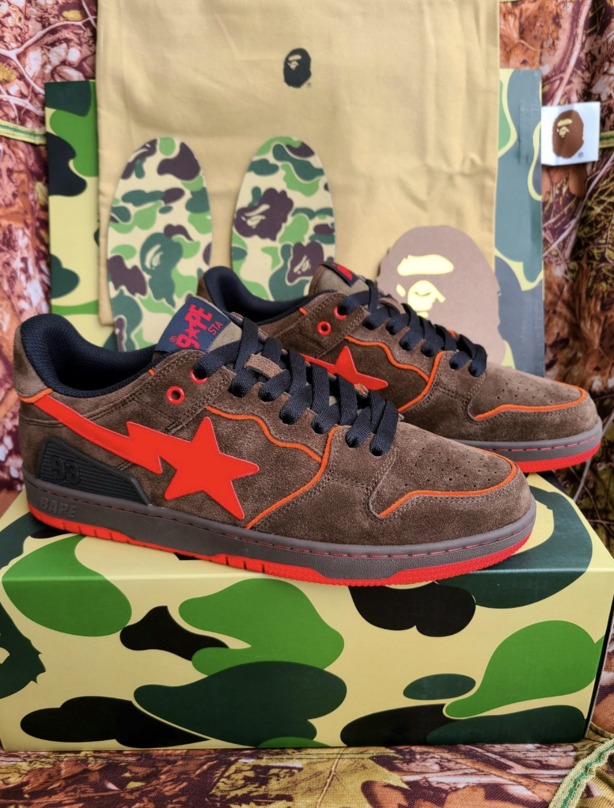 PK God Batch A Bathing Ape Bape Sta Low 1G70-109-0014 review N***