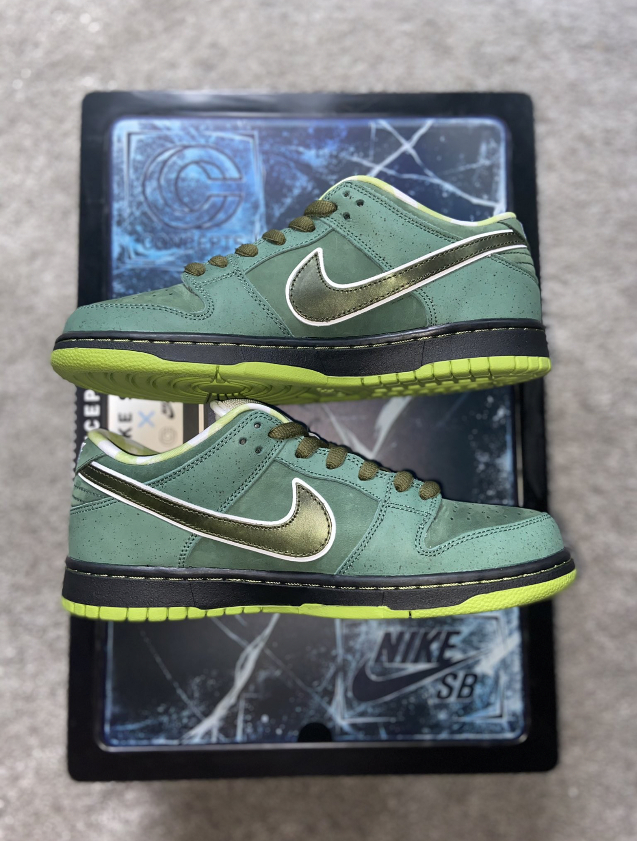 LJR Batch Nike SB Dunk Low Concepts Green Lobster BV1310-337 review T*** 01