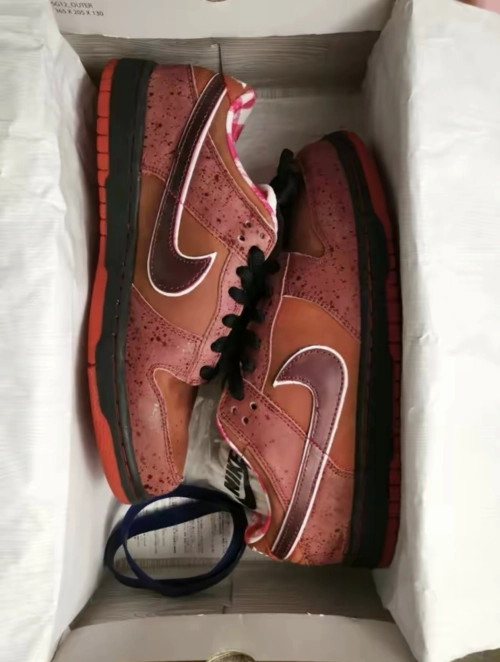 PK God Batch Nike SB Dunk Low Concepts Red Lobster 313170-661 review 