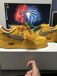 PK God Batch Nike Air Force 1 Low OFF-WHITE University Gold Metallic Silver DD1876-700 review 1