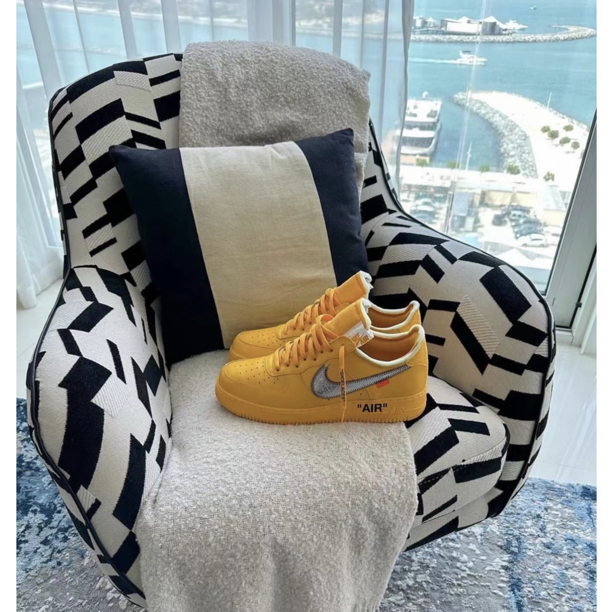 PK God Batch Nike Air Force 1 Low OFF-WHITE University Gold Metallic Silver DD1876-700 review E*** 00