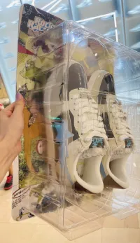 PK God Batch A Bathing Ape Sta X Marvel CREAM/BLACK/BLUE Fashion Skate Shoes 1I73-191-906 review 1