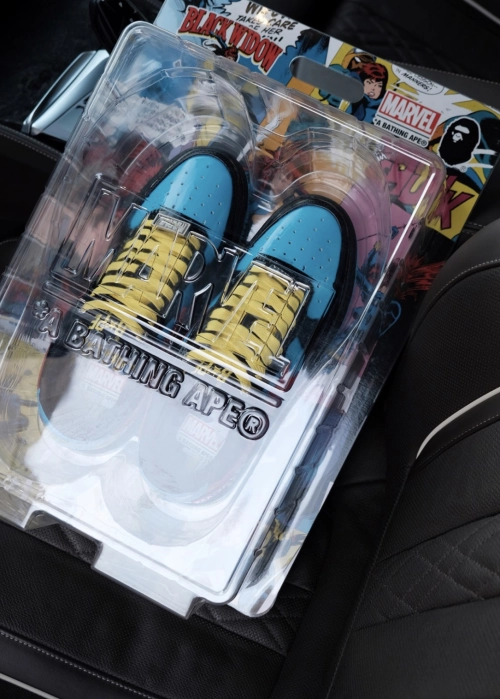 PK God Batch A Bathing Ape BAPE X MARVEL BLACK WIDOW BAPE STA  1I73-191-907 review 