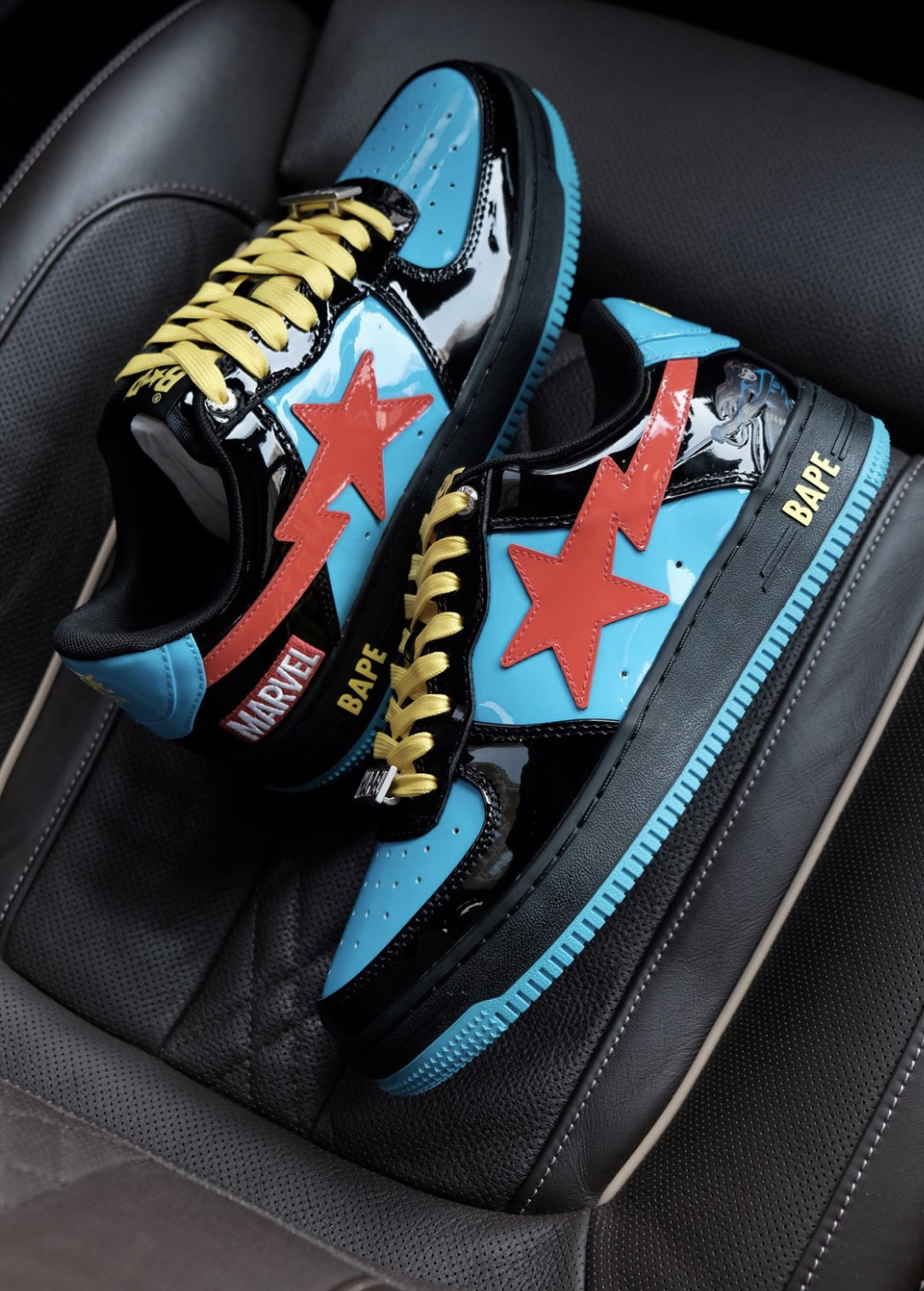 PK God Batch A Bathing Ape BAPE X MARVEL BLACK WIDOW BAPE STA  1I73-191-907 review X*** 05