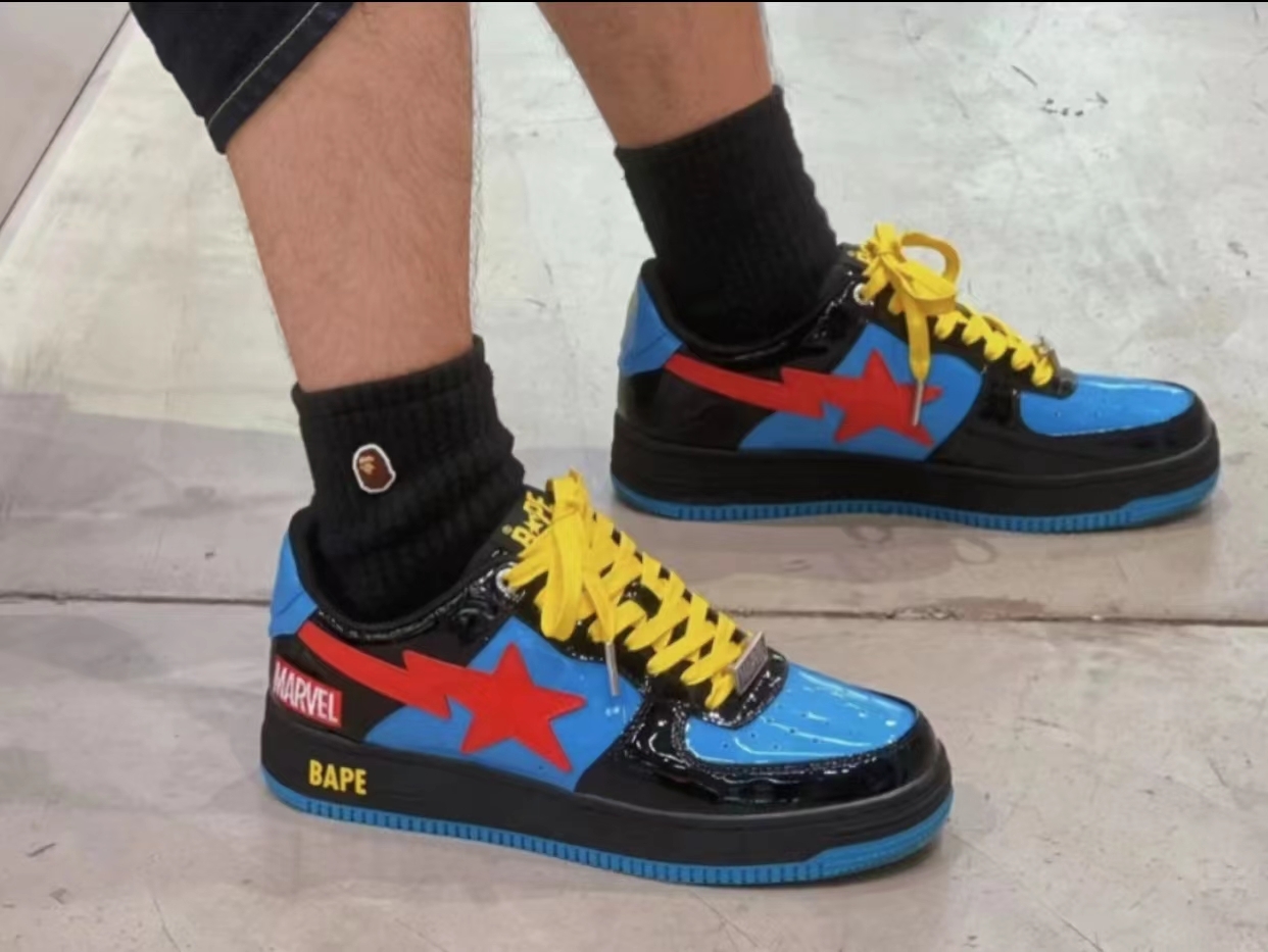 PK God Batch A Bathing Ape BAPE X MARVEL BLACK WIDOW BAPE STA  1I73-191-907 review V*** 00