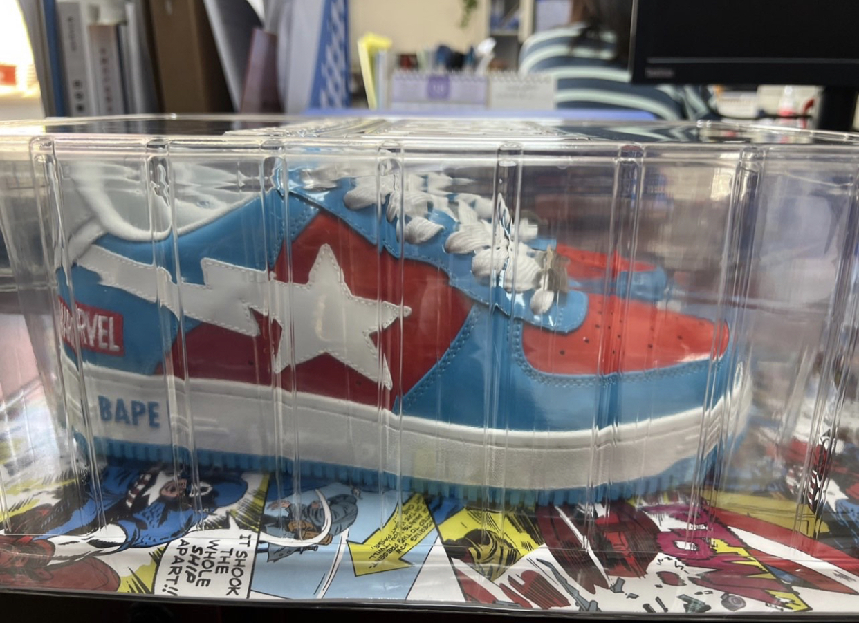 PK God Batch A Bathing Ape BAPE X MARVEL CAPTAIN AMERICA BAPE STA 1I73-191-903 review Q***