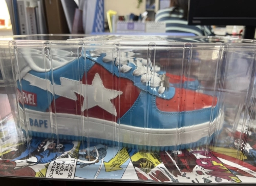 PK God Batch A Bathing Ape BAPE X MARVEL CAPTAIN AMERICA BAPE STA 1I73-191-903 review 