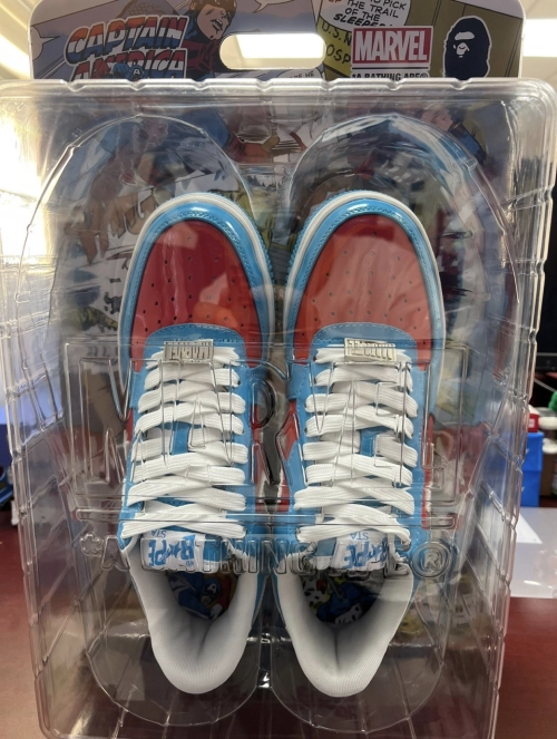 PK God Batch A Bathing Ape BAPE X MARVEL CAPTAIN AMERICA BAPE STA 1I73-191-903 review 