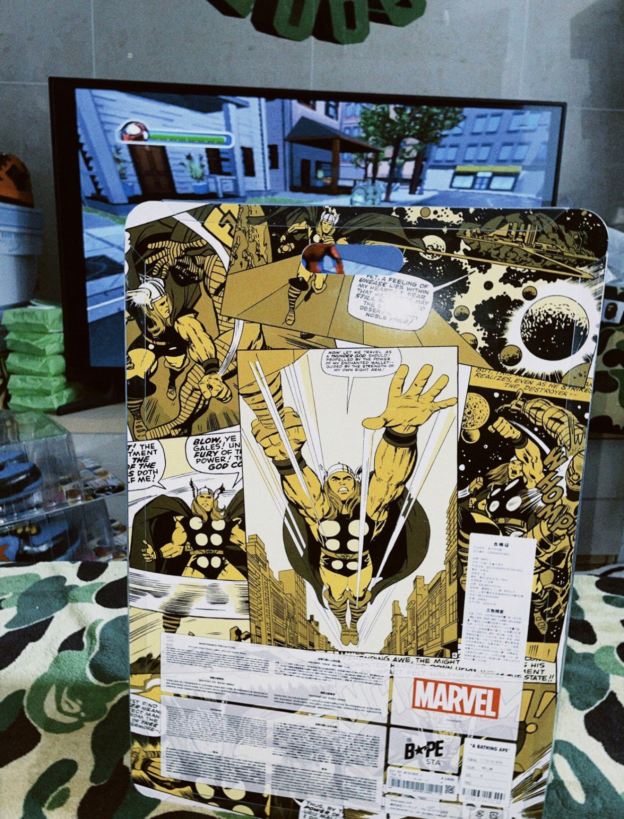 PK God Batch A Bathing Ape BAPE X MARVEL THOR BAPE STA 1I73-191-905 review E*** 01