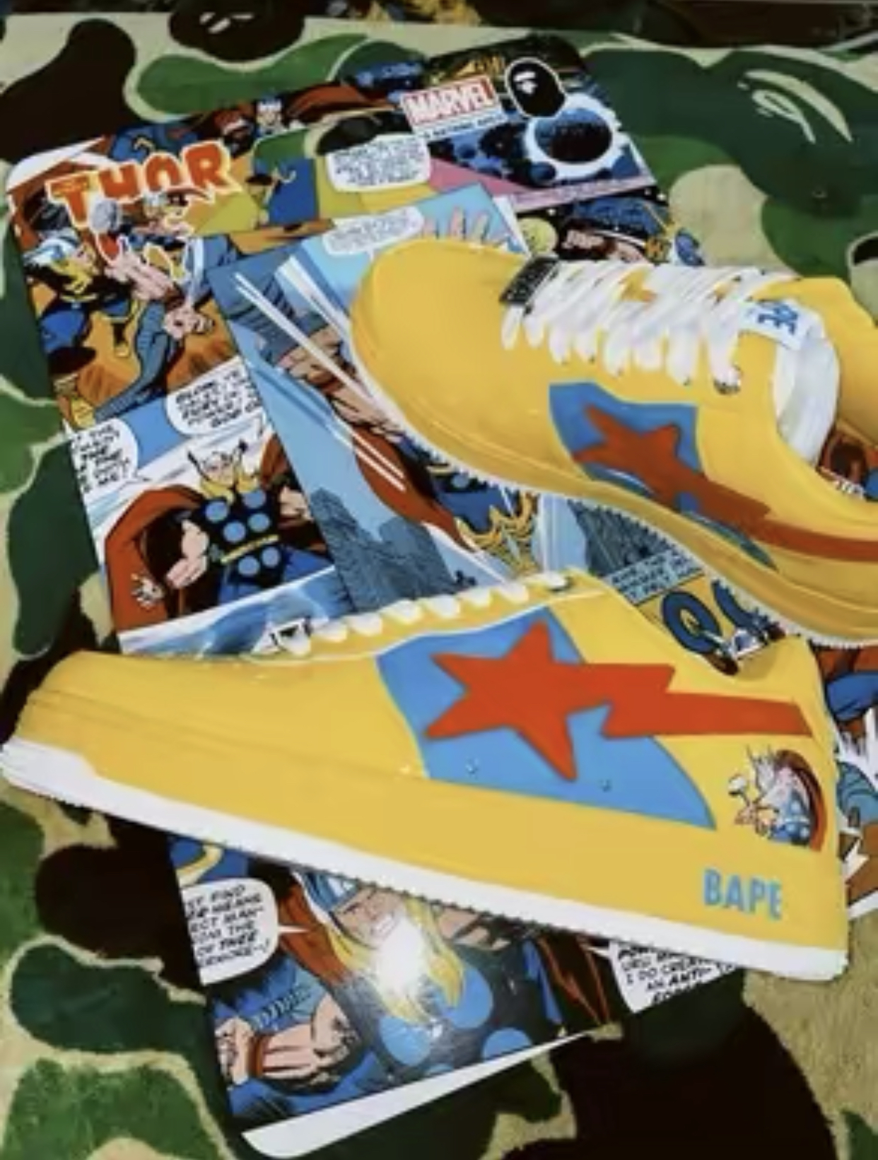 PK God Batch A Bathing Ape BAPE X MARVEL THOR BAPE STA 1I73-191-905 review E*** 05