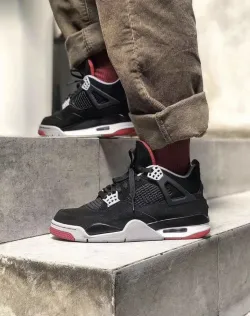 PK God Batch Air Jordan 4 Retro Bred 308497-060  review K***