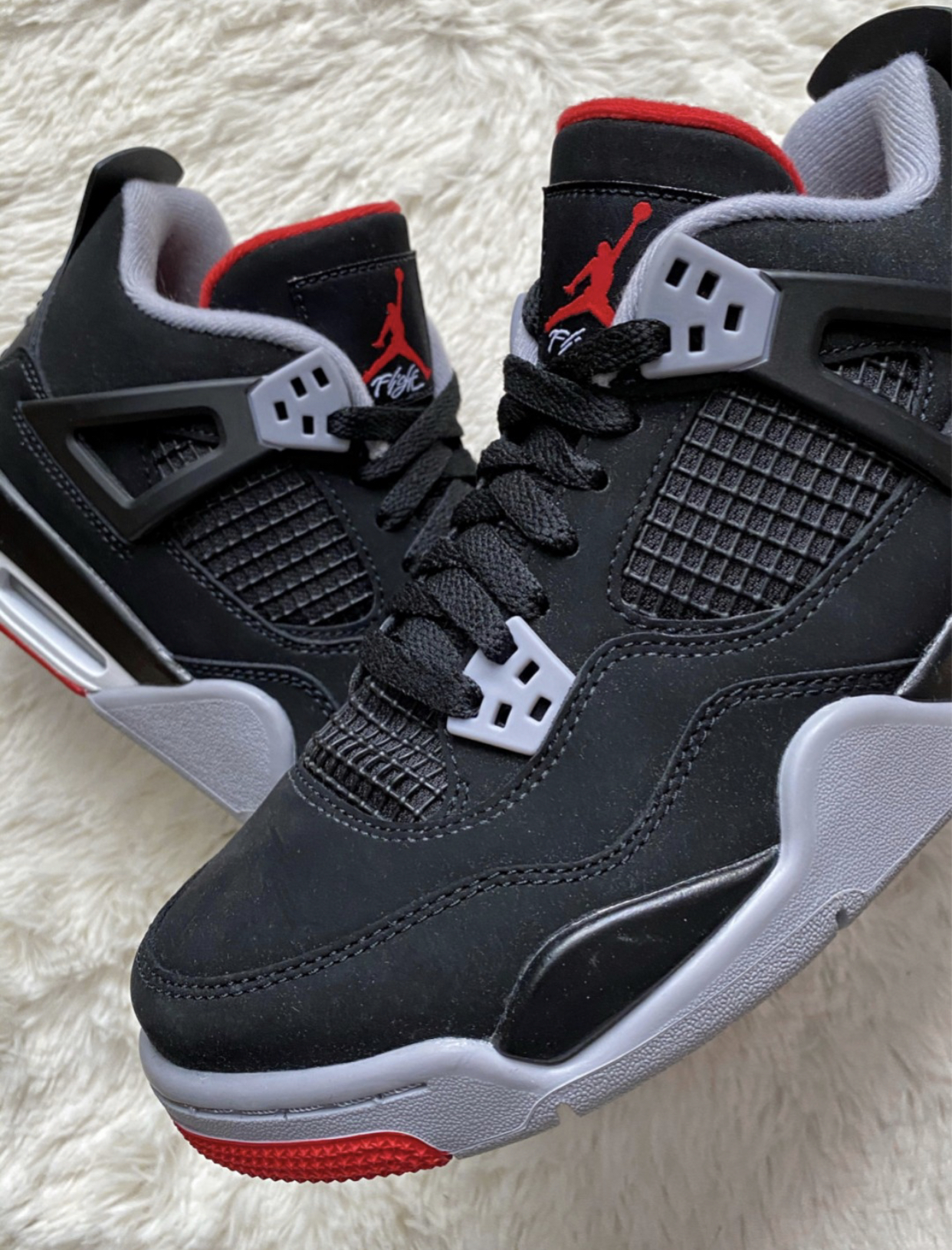 PK God Batch Air Jordan 4 Retro Bred 308497-060  review L*** 01