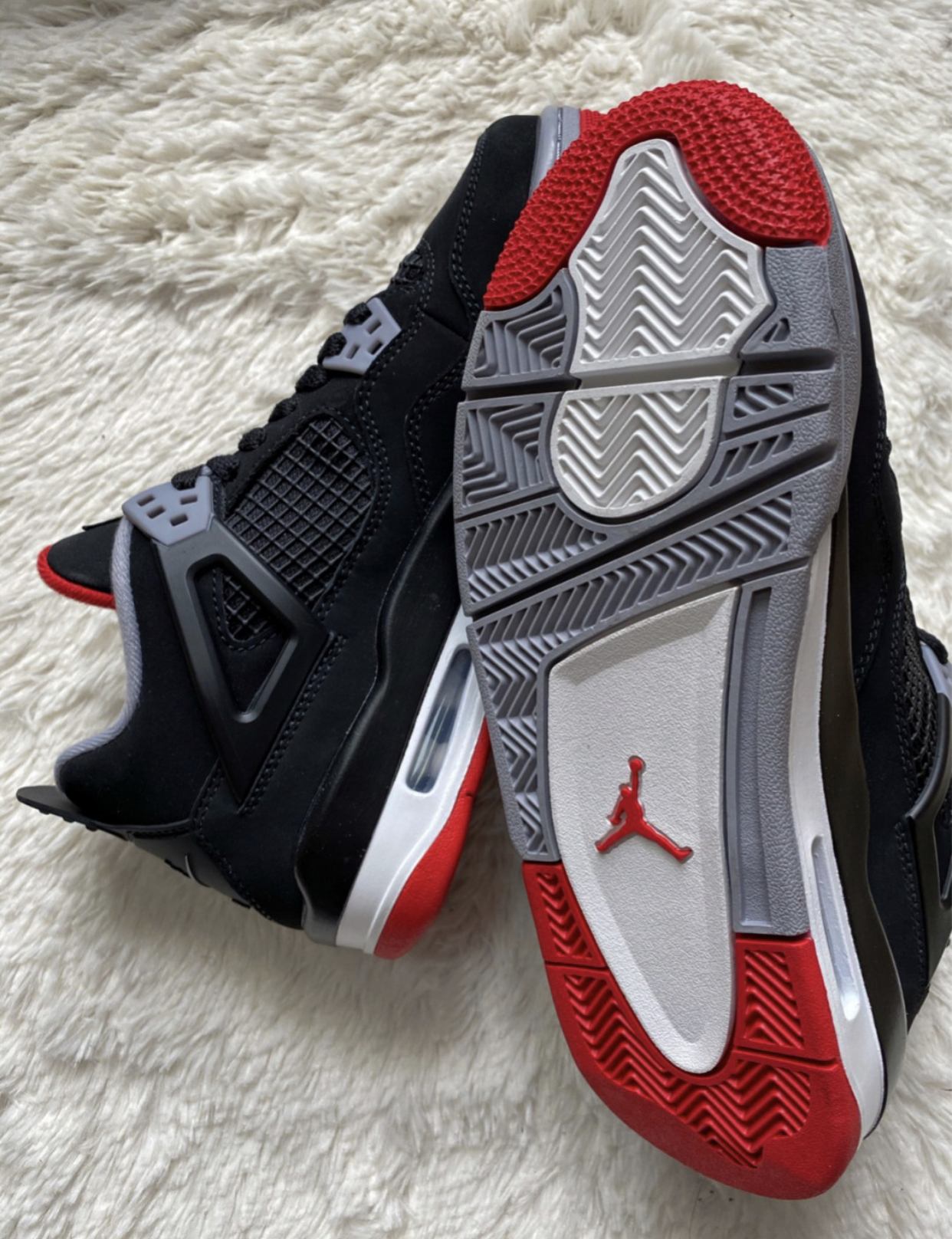 PK God Batch Air Jordan 4 Retro Bred 308497-060  review L*** 02