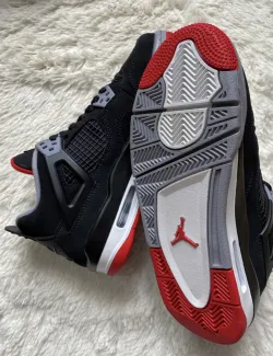 PK God Batch Air Jordan 4 Retro Bred 308497-060  review L*** 03