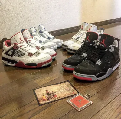 PK God Batch Air Jordan 4 Retro Bred 308497-060  review F***