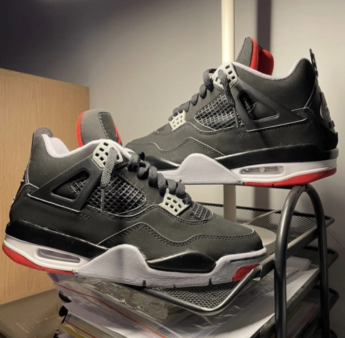 PK God Batch Air Jordan 4 Retro Bred 308497-060  review 