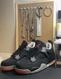 PK God Batch Air Jordan 4 Retro Bred 308497-060  review T*** 02