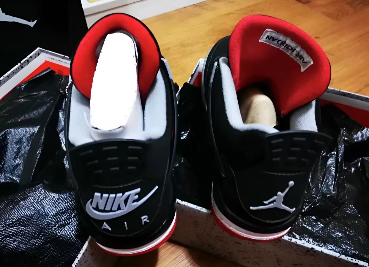 PK God Batch Air Jordan 4 Retro Bred 308497-060  review J*** 01