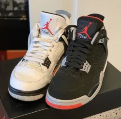 PK God Batch Air Jordan 4 Retro Bred 308497-060  review R*** 01