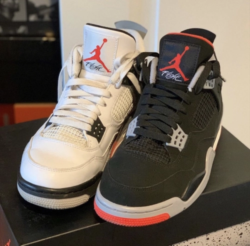 PK God Batch Air Jordan 4 Retro Bred 308497-060  review 