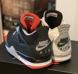 PK God Batch Air Jordan 4 Retro Bred 308497-060  review R*** 02