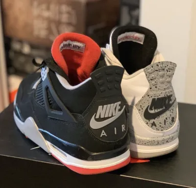 PK God Batch Air Jordan 4 Retro Bred 308497-060  review R*** 01
