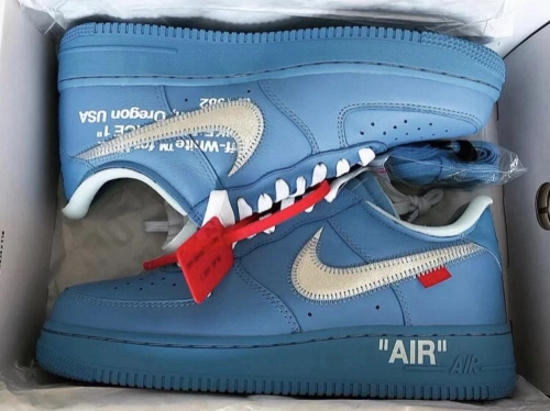 PK God Batch Nike Air Force 1 Low Off-White MCA University Blue CI1173-400 review 
