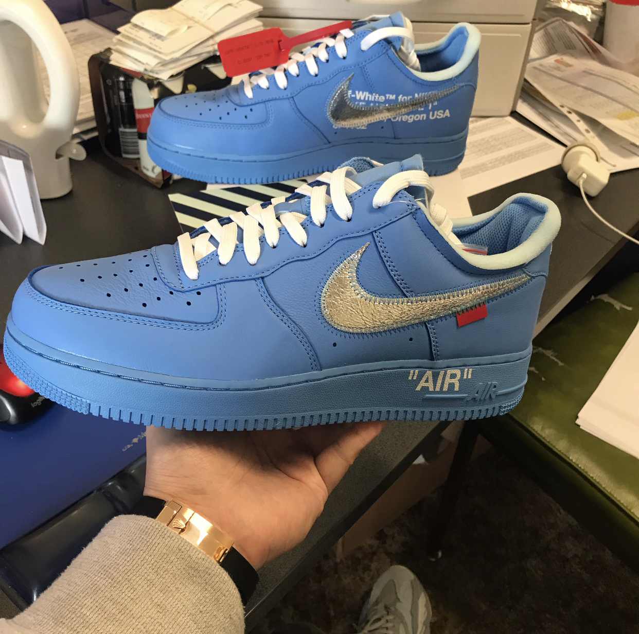 PK God Batch Nike Air Force 1 Low Off-White MCA University Blue CI1173-400 review Y***