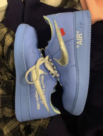 PK God Batch Nike Air Force 1 Low Off-White MCA University Blue CI1173-400 review E***