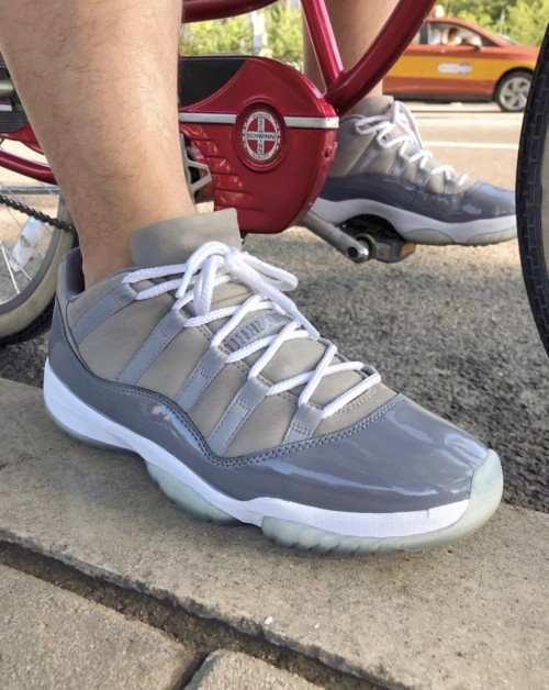 PK God Air Jordan 11 Retro Low Cool Grey  528895-003 review 