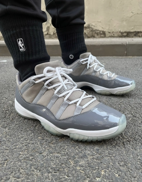 PK God Air Jordan 11 Retro Low Cool Grey  528895-003 review 