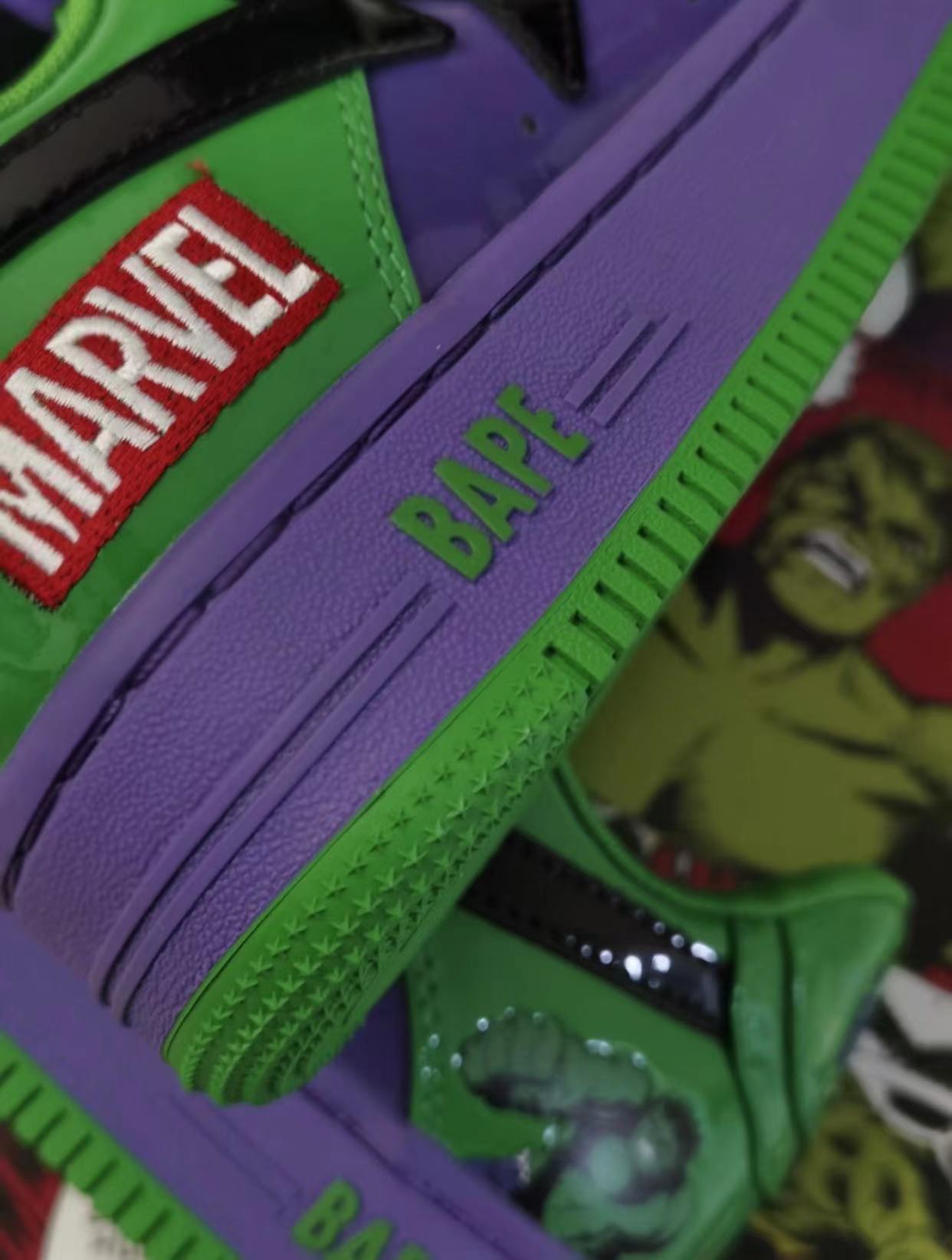 PK God Batch  A Bathing Ape Bape Sta Marvel Comics Hulk 001FWI731904 review F*** 03