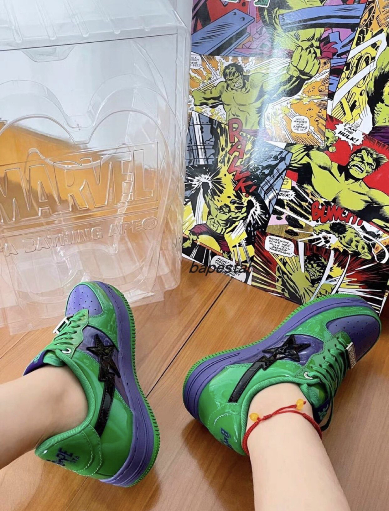 PK God Batch  A Bathing Ape Bape Sta Marvel Comics Hulk 001FWI731904 review S*** 01