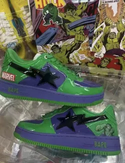 PK God Batch  A Bathing Ape Bape Sta Marvel Comics Hulk 001FWI731904 review N***