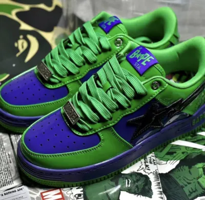 PK God Batch  A Bathing Ape Bape Sta Marvel Comics Hulk 001FWI731904 review V***