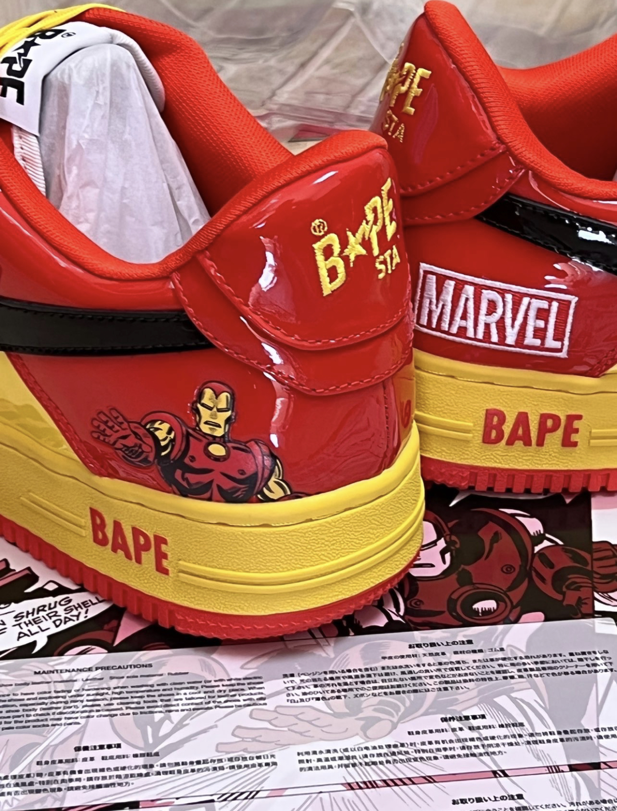 PK God Batch A Bathing Ape Bape Sta Marvel Comics Iron Man 001FWI731902 review Q*** 02